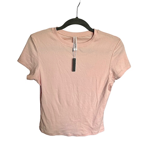 NWT Skims Logo Pointelle T-Shirt - Picture 2 of 8